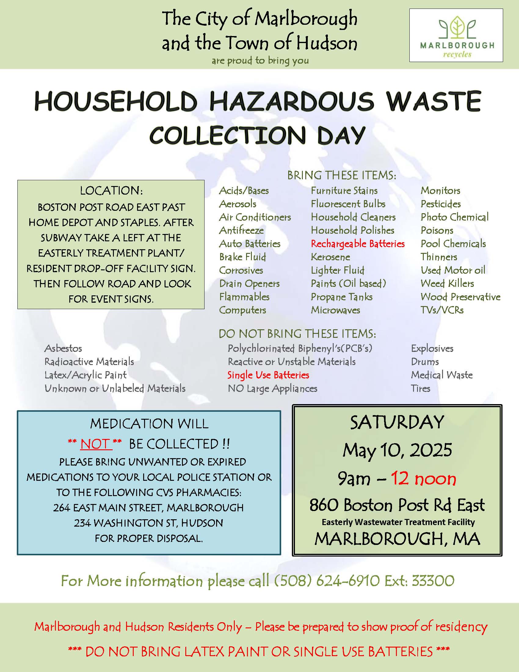 Household Hazardous Waste Flyer F2025
