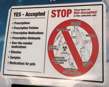 Drug Collection Sign