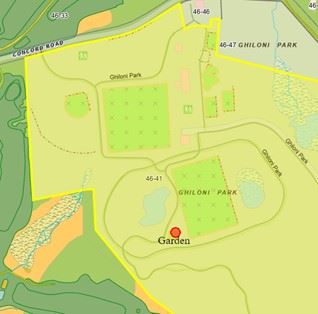 Ghiloni Pollinator Garden Map